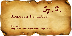 Szepessy Hargitta névjegykártya